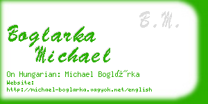 boglarka michael business card